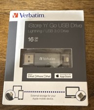 Verbatim 16GB Store 'n' Go Dual USB 3.0 and Lightning Flash Drive, Graphite