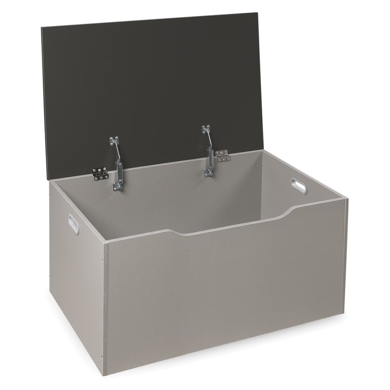 Oversized Storage Box Flat Bench Toy Chest W/ Safety Hinges & Reinforced Handles