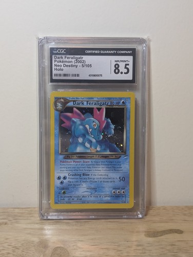 Dark Feraligatr (Unlimited) graded CGC 8.5 for sale on eBay