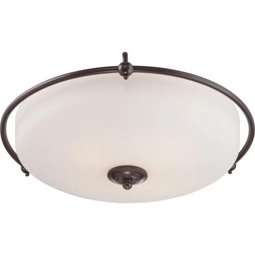 Quoizel GF1621 Nickel Griffin 4-Light 21"W Flush Mount Ceiling Fixture - Picture 12 of 12