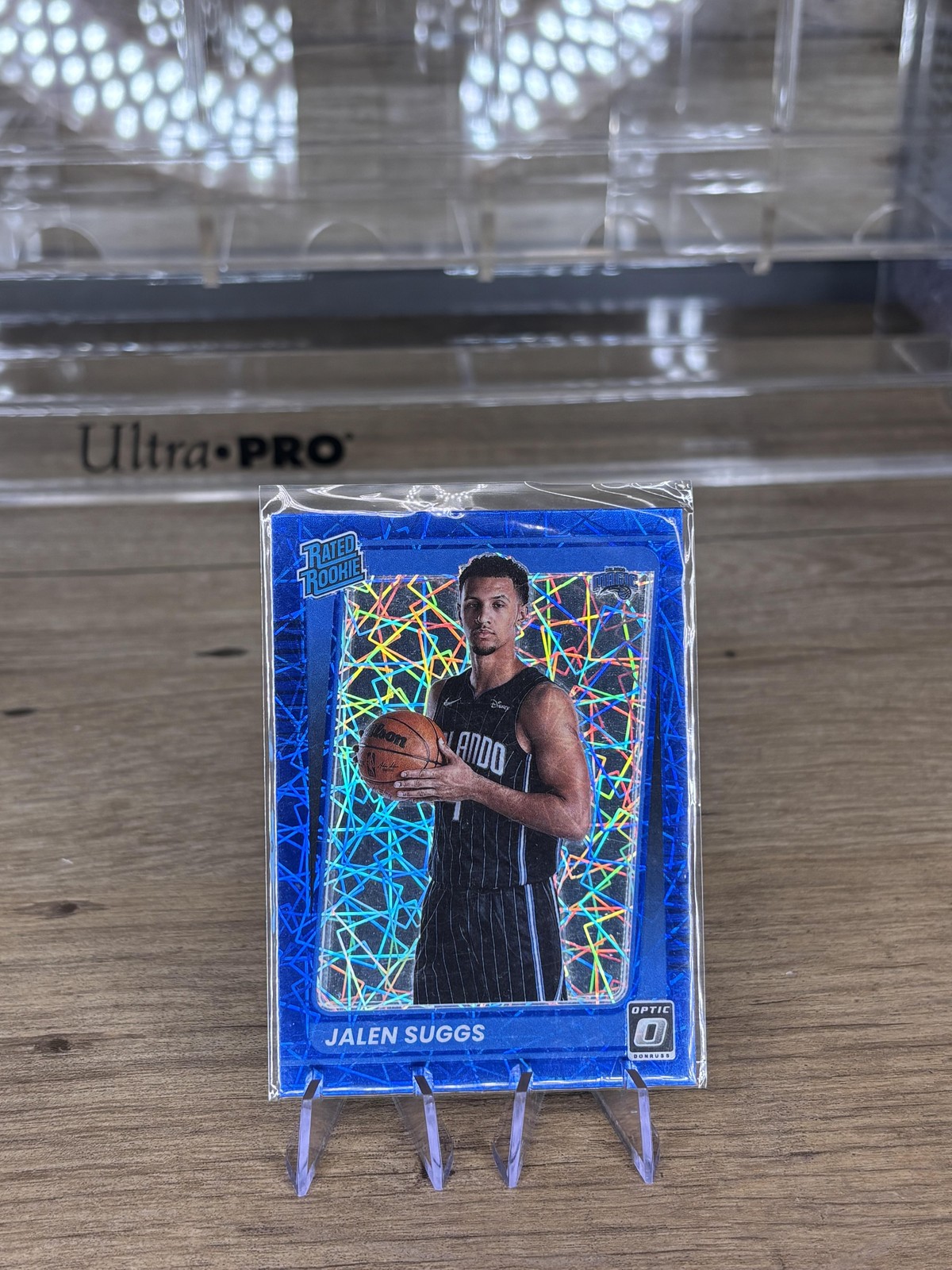 2021-22 Donruss Optic #179 Jalen Suggs Blue Velocity