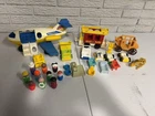 Vintage Lot of 26 Fisher Price Little People  Plastic-Vehicles, People Etc.