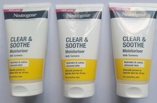 3×Neutrogena Clear & Soothe Moisturiser 75ml