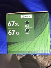 67XL Black Ink Cartridge 2-Pack Compatible For HP DeskJet 1255/2710e Inkjet