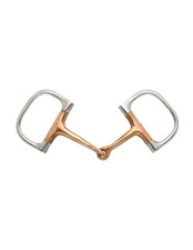 Tough 1 Bit Copper Barrel D Ring Snaffle 5" Stainless Steel 25567
