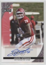 2016 Leaf Draft Retail Auto Jason Spriggs #A-JS2 Auto 1v7