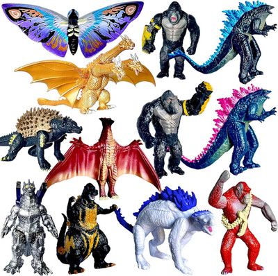 Set of 12 Godzilla X Kong: the New Empire, Dinosaur Dragon Toys Action Figures, 