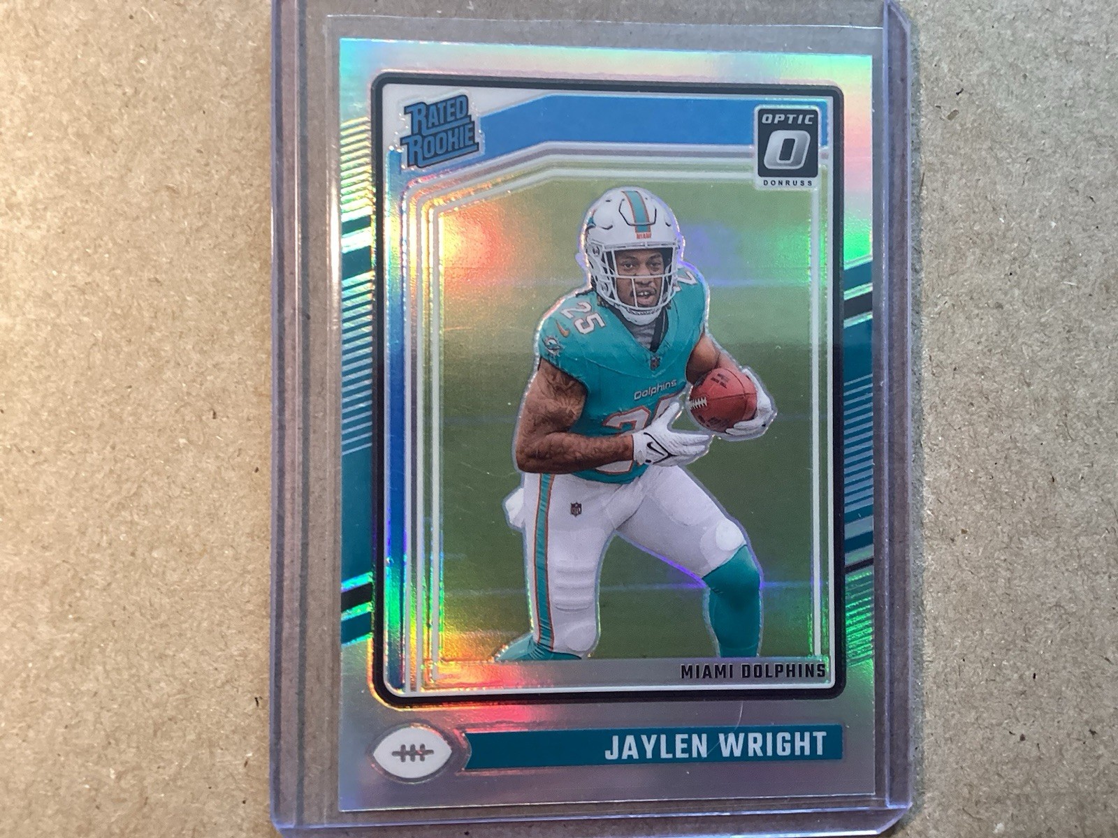 2024 Panini Donruss Optic Rated Rookie Jaylen Wright #249 Silver Holo