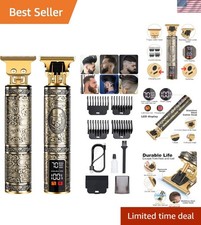 Professional Beard Trimmer for Men, Hair Clippers with 4 Limit Combs, Cordles...