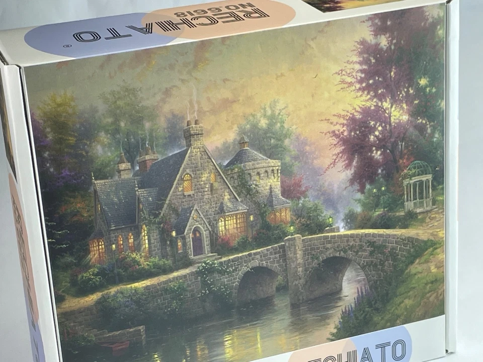 Thomas Kinkade Lamplight Manor 1000 Piezas Rompecabezas Kit Rechiato No.6618 Foto 3 de 4