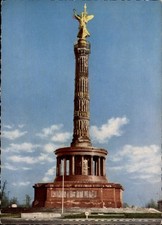 Berlin Siegessaule Victory Column Germany vintage postcard c589