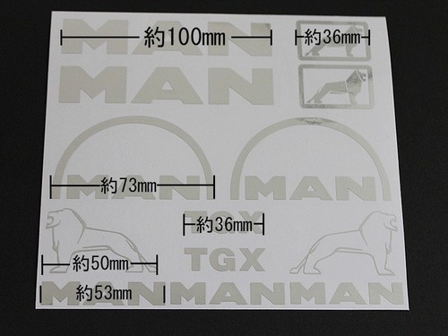 Tamiya 1/14 Truck Trailer Sticker Set Metallic Finish Multiple Colors Used - Picture 2 of 3