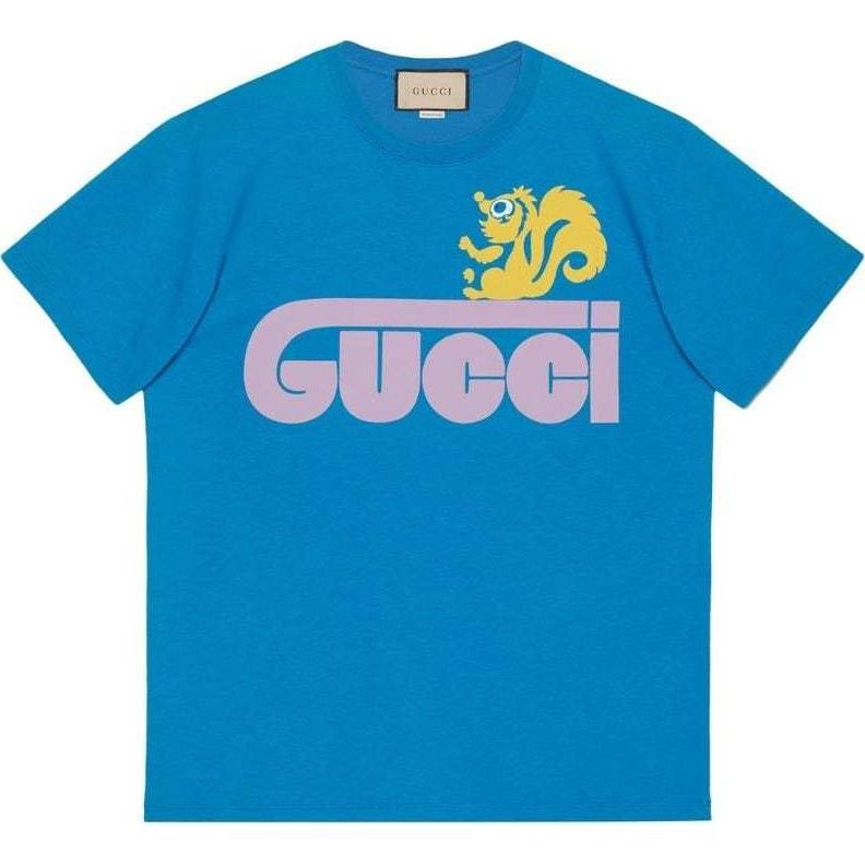 Gucci Retro Skunk Print T-Shirt 'Royal Blue' | eBay