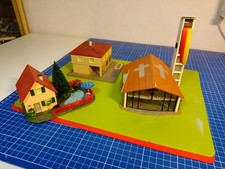 Faller H0 271 235 Kirche, Hoffmann 525 Sehr Selten Volksbank, Wiad Diorama 