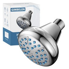 3.4 Inch Luxury Shower Head High Pressure Rain Bathroom Chrome Showerhead