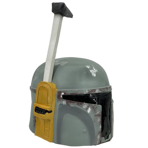 Star Wars Boba Fett Helmet Latex Mask Face Shield Halloween Easter Accessories - Picture 3 of 25
