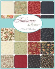 3 Sisters Ambiance Charm Pack, 5" Fabric Squares, Moda Fabric, Floral Flowers,
