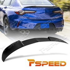For Acura Tlx 2021-2024 2025 Glossy Black Abs Lip Rear Wing Spoiler V-style For Acura Tlx 2021-2024 2025 Glossy Black Abs Lip Rear Wing Spoiler V-style