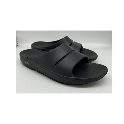 Oofos Sandals Mens Sz 11 OOahh Slide Black Recovery Footwear  display picture 1