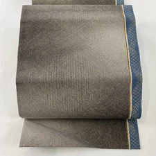 Nagoya Obi Silk Gray Pine Needle Pattern 376cm Vintage Kimono Belt