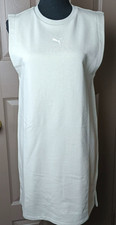 NWT PUMA Women's Ess SL Shirt Dress Desert Dust Sand Sz S