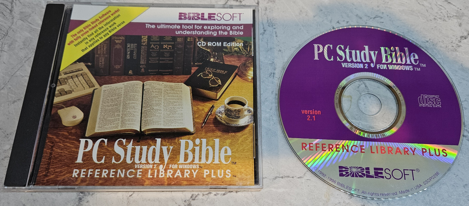 Pc Study Bible Reference Library Version 2 Windows 95 3 1 Vintage