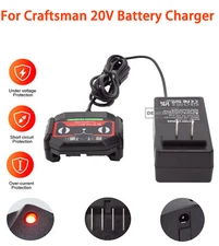 NEW Battery Fast Charger For Craftsman 20V MAX Lithium-Ion Battery US