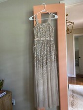 Amelia Rose cream sequin formal dress