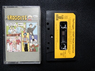 THE FROGGITS - AMIGOS START FROM SCRATCH 1987 CASSETTE TAPE ALBUM (JAZZ,COMEDY)