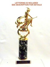 CAMO HALLOWEEN TROPHY WITCH PUMPKIN COSTUME PARTY AWARD WITCH ON BROOM