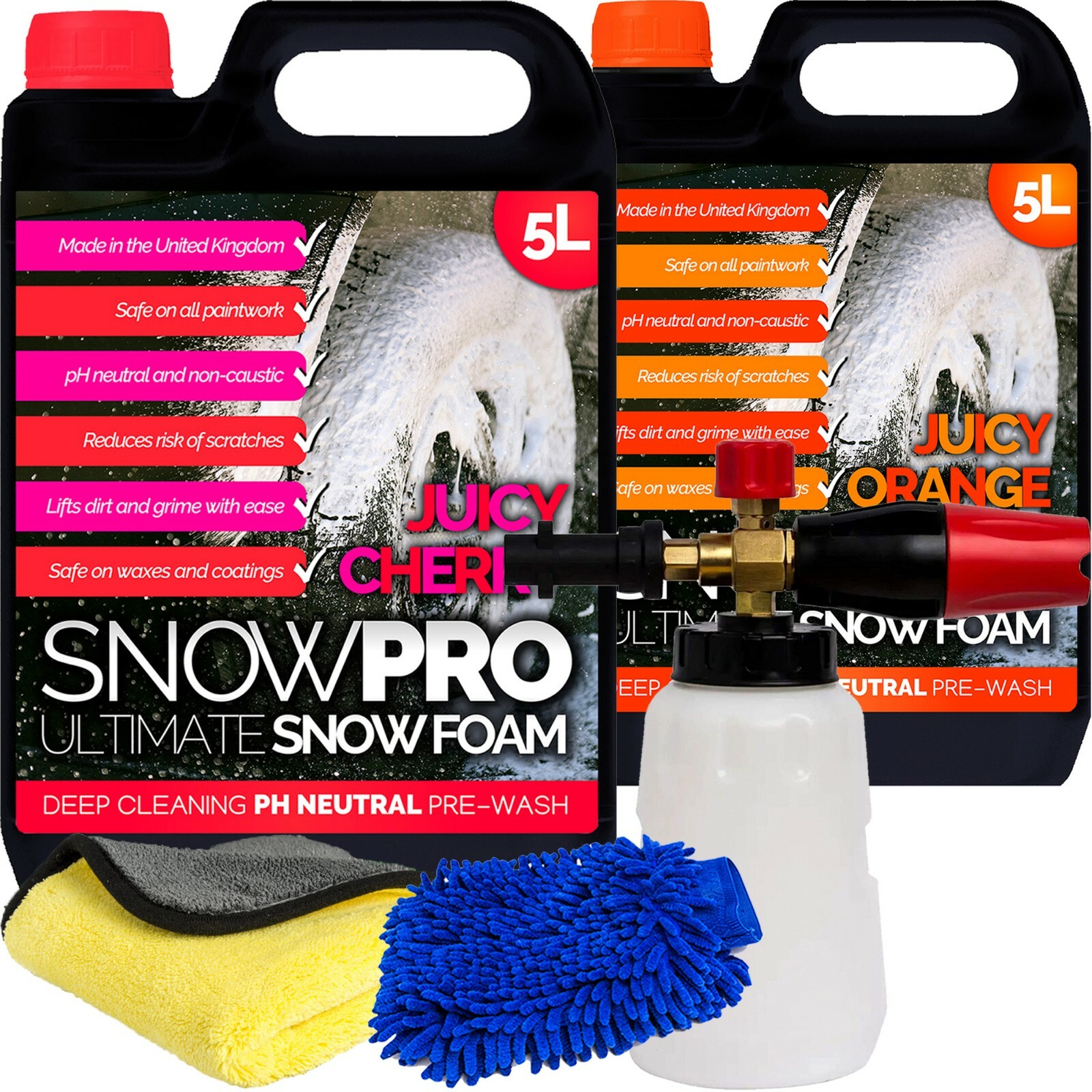 Snow Foam Lance Karcher Compatible Shampoo Soap Car Wax 10L Wash Kit Detailing