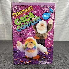 Vintage  DANCING GAGA GORILLA  Plush Animated w/Box  Instructions 1986 READ