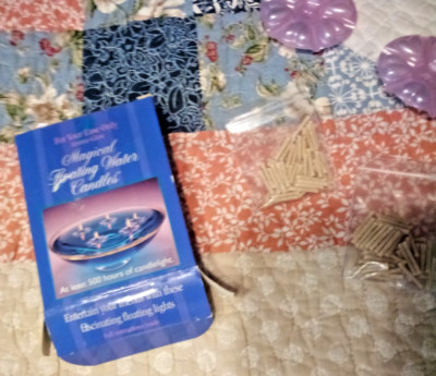 Magical Floating Water Candles, Coloring NEW in BOX --Opened for pictures only