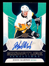 JOHN MARINO AUTO 2020-21 UPPER DECK SIGNATURE SENSATIONS 20-21 NO SS-JM     4184