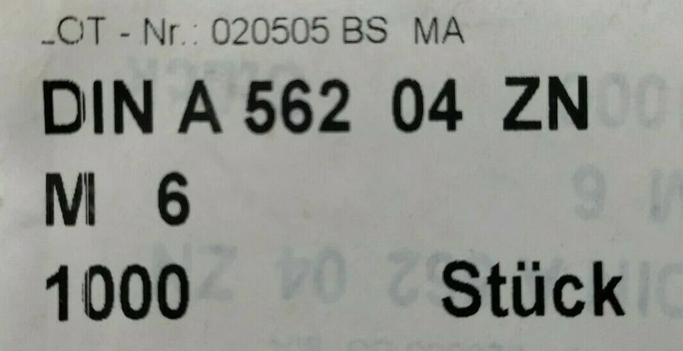 1000x Vierkantmutter Niedrig DIN 562 Edelstahl VA FLACH 4-Kant-Mutter Gewinde - Bild 3 von 3