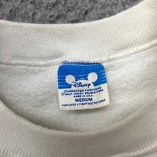 Vtg 80s Sweatshirt Disney World 15 Years Anniversary Adult M White USA
