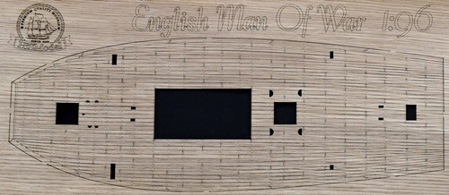 Revell English Man O'War 1:96 - laser cut wooden deck for model - Picture 6 of 12
