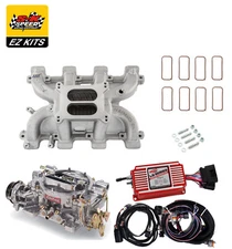 skspeed LS1 Carb Intake Kit-Edelbrock RPM Intake/MSD 6014/Edelbrock 750 Carb