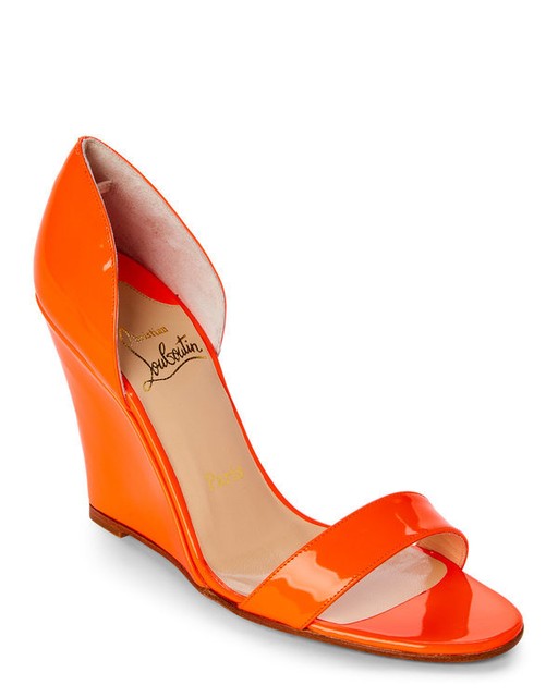 orange wedge espadrilles