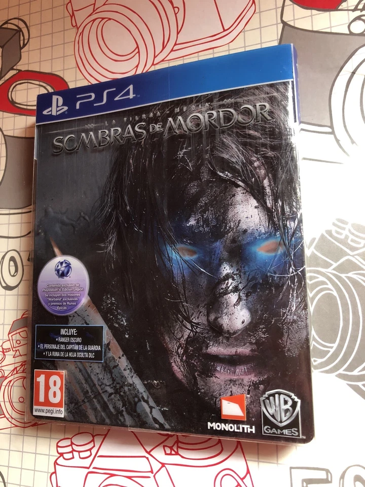 LA TIERRA MEDIA SOMBRAS DE MORDOR EDICION STEELBOOK PLAYSTATION 4 PAL ESPAÑA, foto 1 de 5