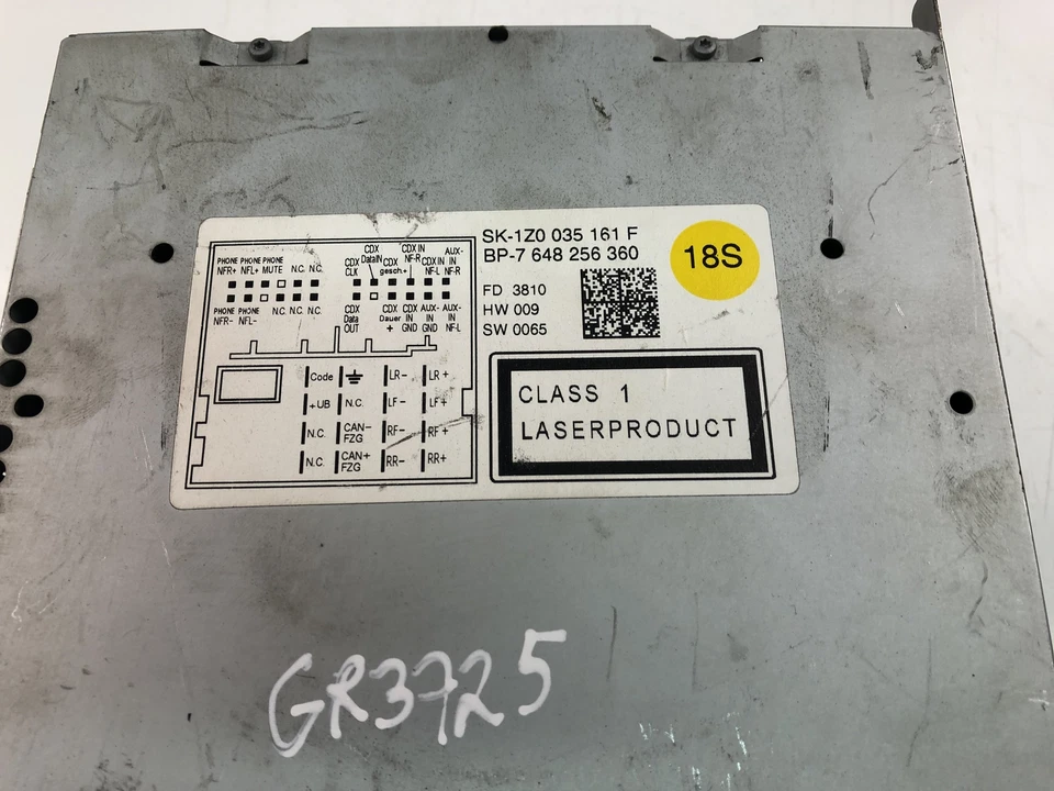 SKODA OCTAVIA I 1U2 Musik-Player ohne GPS 1Z0035161F 2010 17060476 - Bild 3 von 4