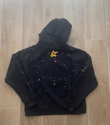 sp5der hoodies フード付きパーカー 黒 Brand New* Sp5der Hoodie “P*nk Hoodie Black” Size Large (100