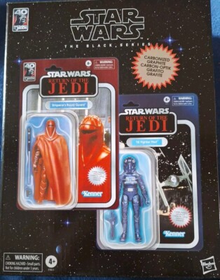 Star Wars Black Series Carbonized Emperor s Royal Guard & Tie Fighter Pilot 2 PK