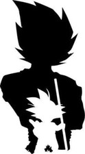 Goku Dragon Ball Z Kid Goku Silhouette Wall Car Truck Vinyl Sticker Decal 6"