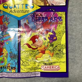 Camerica Codemasters 4 Quattro Dizzy Robin Hood NES Nintendo Insert Poster Only