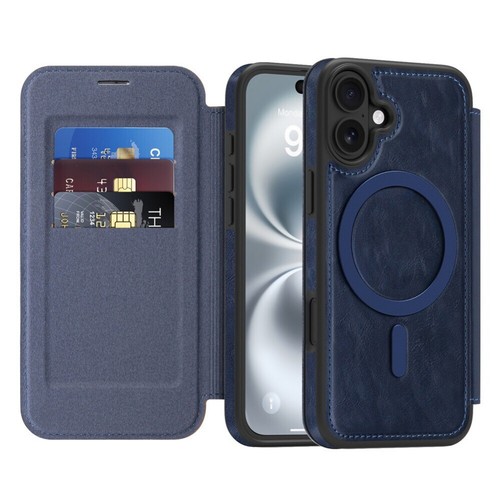 For iPhone 16 16e 15 14 13 Pro Max Wallet Case Magsafe Leather Shockproof Cover - Picture 24 of 61