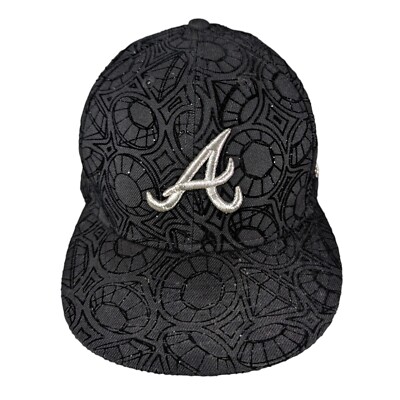 NEWERA \"Atlanta Braves\" スワロフスキーカスタム Swarovski Crystal Red Atlanta Braves 2021 World Series New