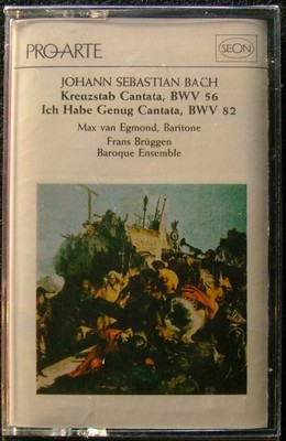 J. S. Bach: Kreuastab Cantata BWV 56, Ich Habe Genug Cantata BWV82; NEW Cassette
