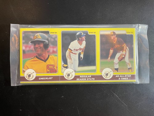 1984 STAR BASEBALL FACTORY SEALED 3 CARD PANEL SET STEVE GARVEY HIGHLIGHTS - Picture 1 of 2