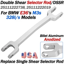 For BMW E36 M3 328i/s Shift DSSR Selector Rod 25111222738 25111222019 Anodized
